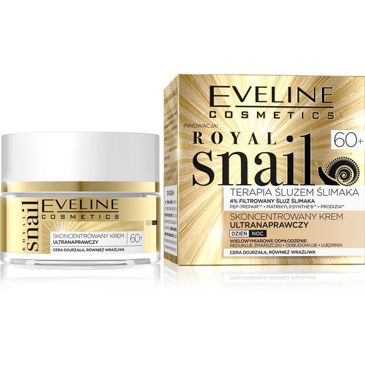 EVELINE Royal Snail 60+ Koncentruotas ultraregeneruojantis kremas dienai/nakčiai 50 ml