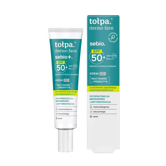 TOŁPA Dermo Veido sebio+ CC kremas SPF 50+ 40 ml