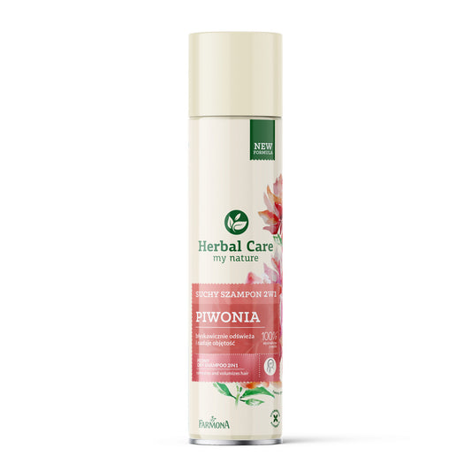 HERBAL CARE Sausas šampūnas plaukams 2w1 Pijonija 180 ml
