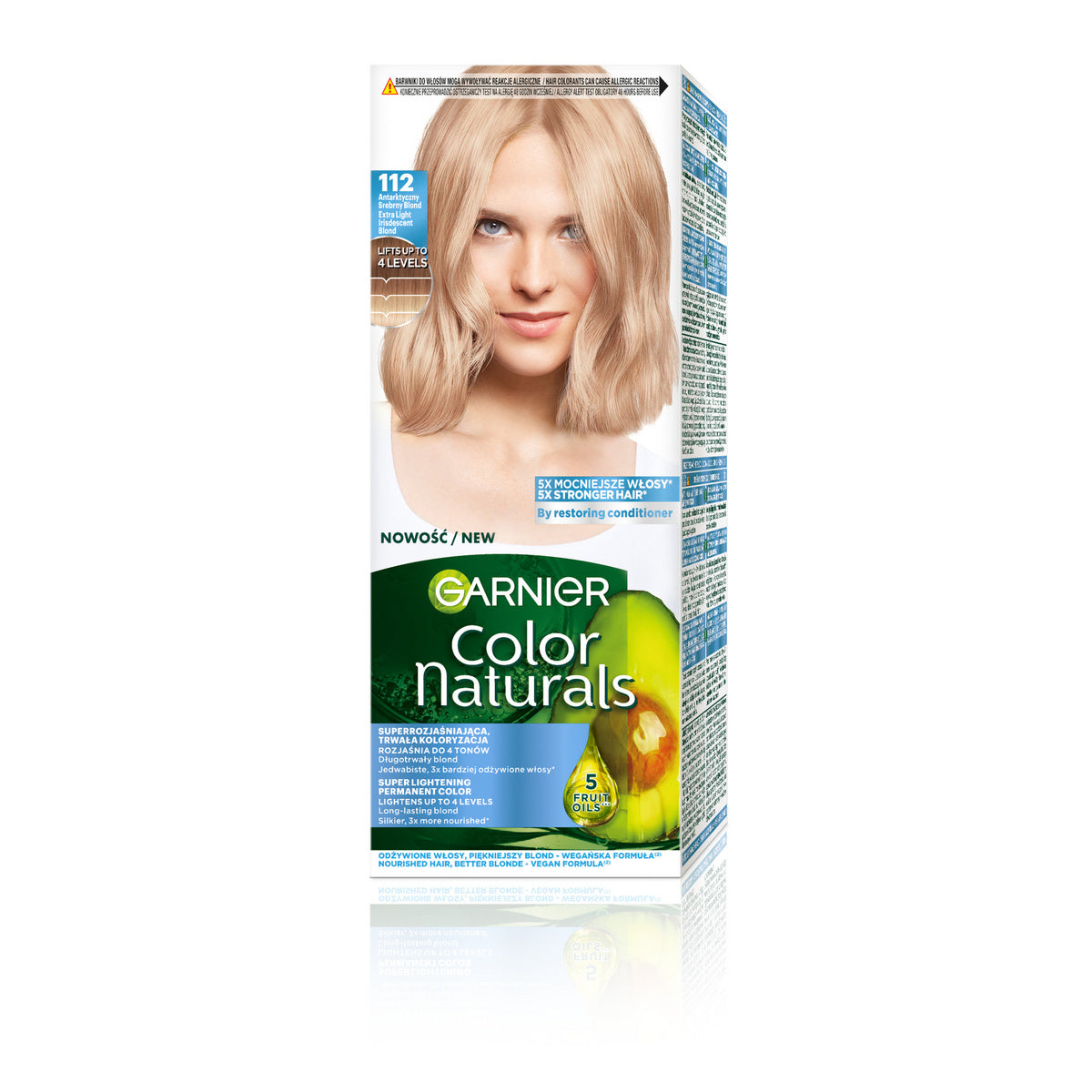 GARNIER Color Naturals Plaukų dažai nr. 112 - Antarktinė sidabrinė blondinė