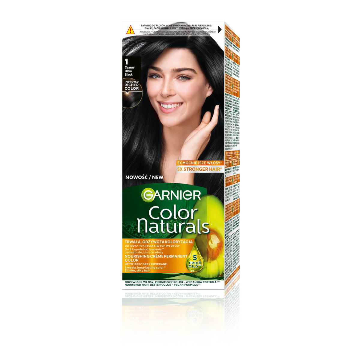 GARNIER Color Naturals Plaukų dažai nr. 1 - Juodas 1op.