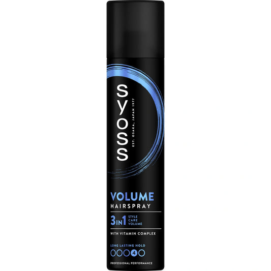 SYOSS Volume Lift 3w1 Plaukų lakas ekstra stiprus didinantis apimtį 300 ml