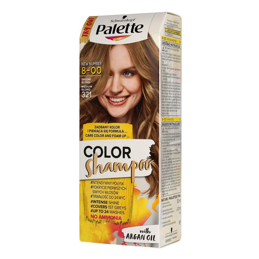 Palette Color Shampoo Šampūnas kolorui nr 8-00 (321) Vidutinė Šviesiaplaukė 1op.