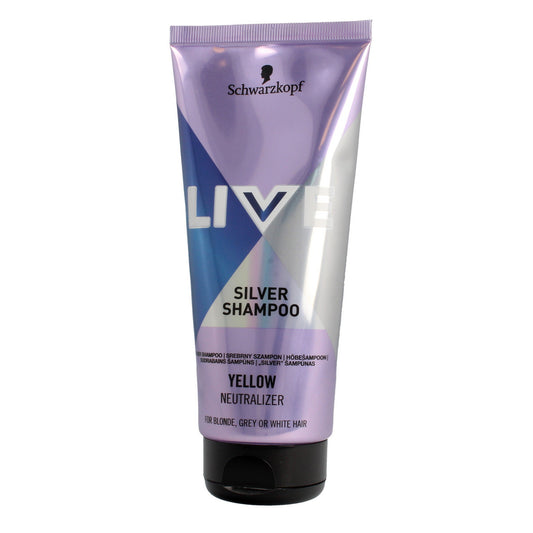 Schwarzkopf Live Sidabrinis šampūnas blondiniškiems, išbalintiems ir pilkiems plaukams 200ml
