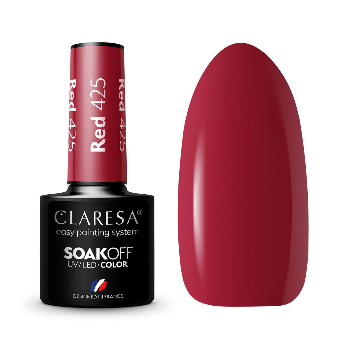 CLARESA Hibridinis lakas Raudonas nr. 425 5g
