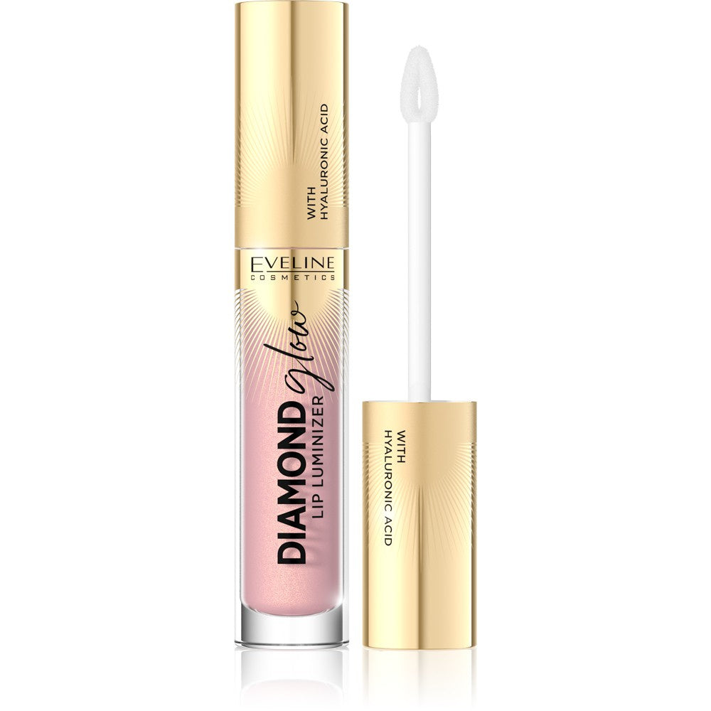 EVELINE Diamond Glow Lip Luminizer Lūpų blizgis su hialurono rūgštimi nr. 03 4.5 ml