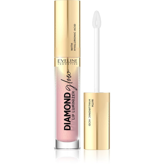EVELINE Diamond Glow Lip Luminizer Lūpų blizgis su hialurono rūgštimi nr. 03 4.5 ml