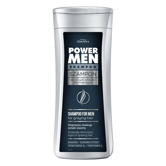 JOANNA Power Men Šampūnas, mažinantis žilumą 200 ml