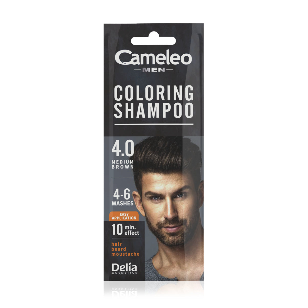 CAMELEO MEN Dažantis šampūnas 4.0 Rudas 15 ml