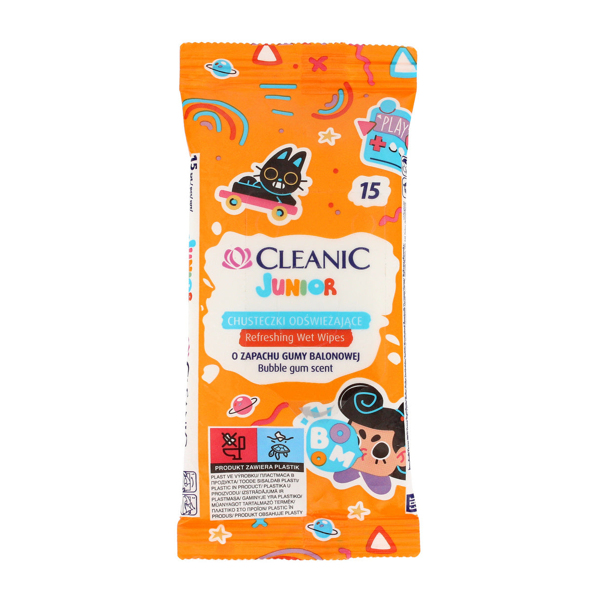 HARPER Cleanic Gaivinamieji servetėlės Junior 15 vnt.