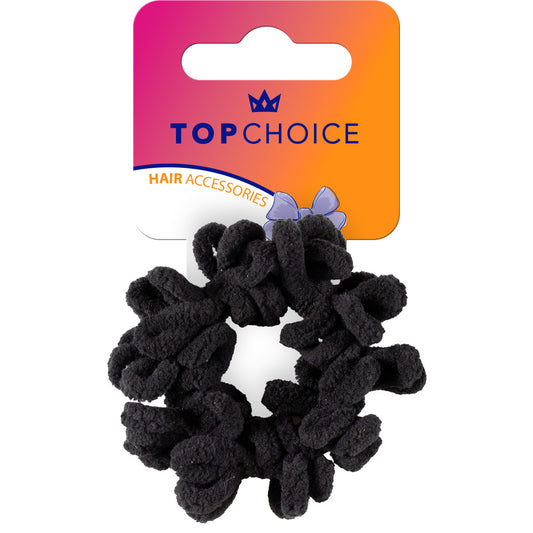 TOP CHOICE Plaukų gumytė - juoda (20582)