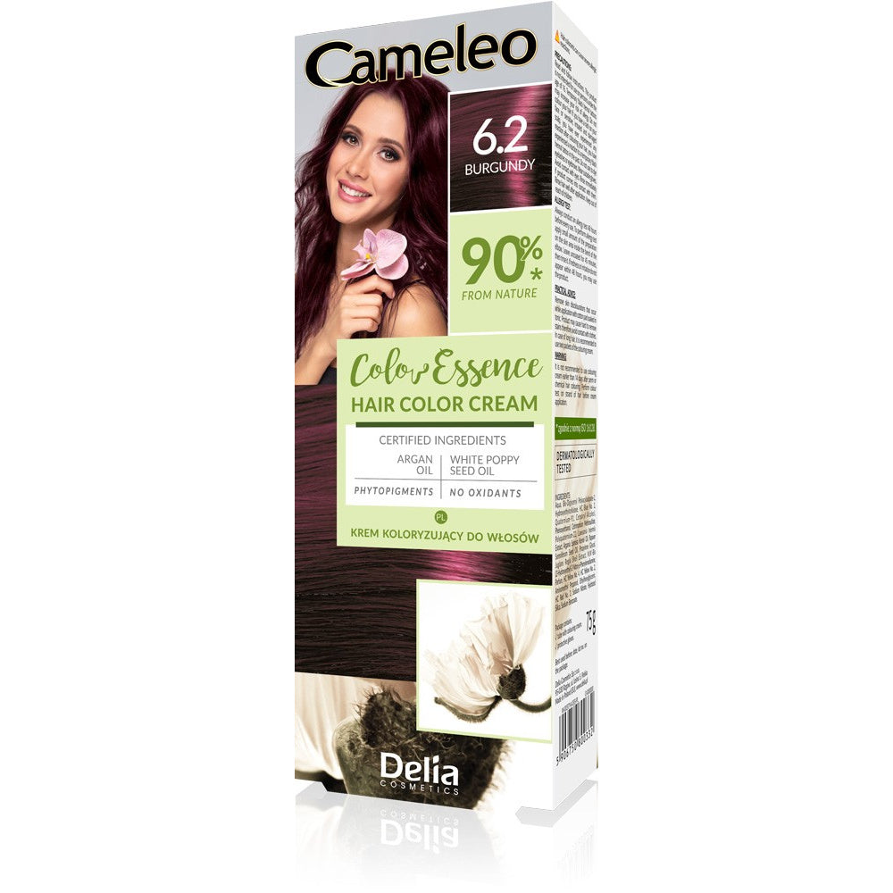 DELIA COSMETICS CAMELEO Color Essence Kremas koloryzujący nr 6.2 - burgundy