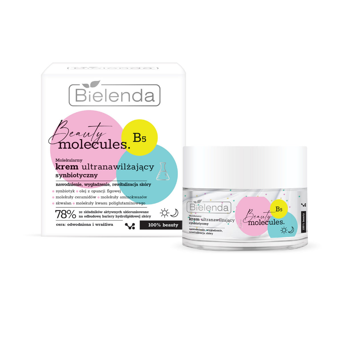 BIELENDA BEAUTY MOLECULES Molekulinis ultran hidratuojantis kremas 50 ml