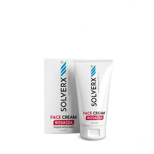 SOLVERX Rosacea Kremas veidui rožinės spuogų gydymui 50 ml
