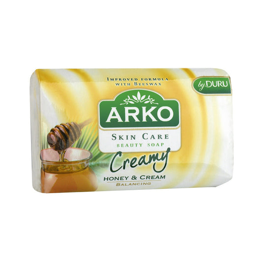 ARKO Drėkinamoji muilas plytelėje Creamy Honey & Cream 90 g