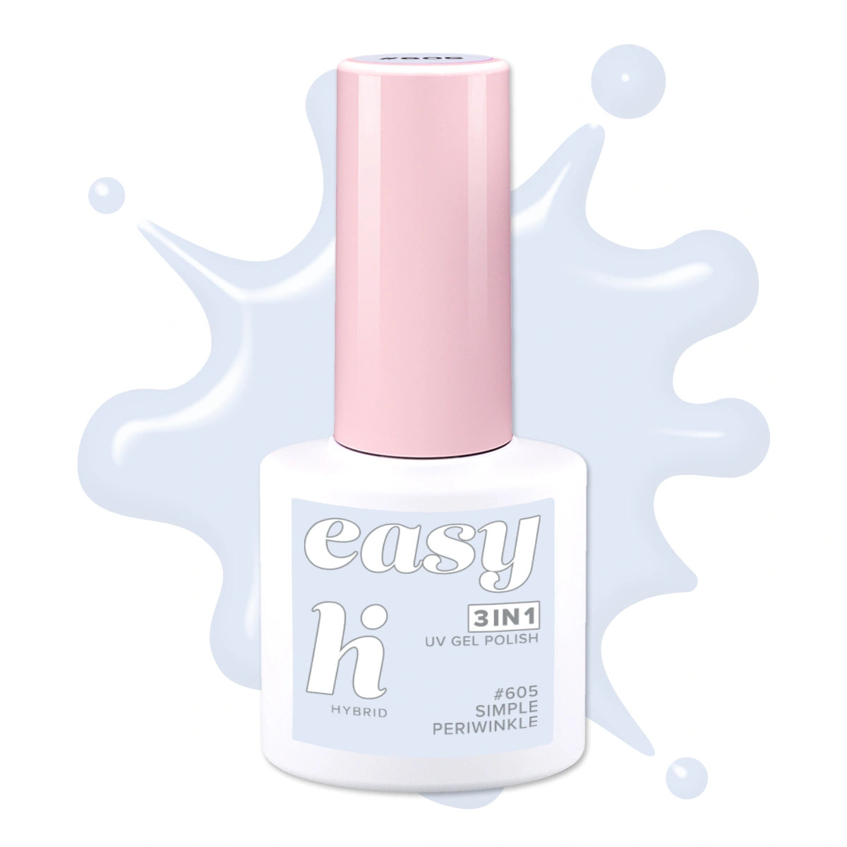 HI HYBRID Easy 3w1 Hibridinis lakas nr. 605 Simple Periwinkle 5 ml