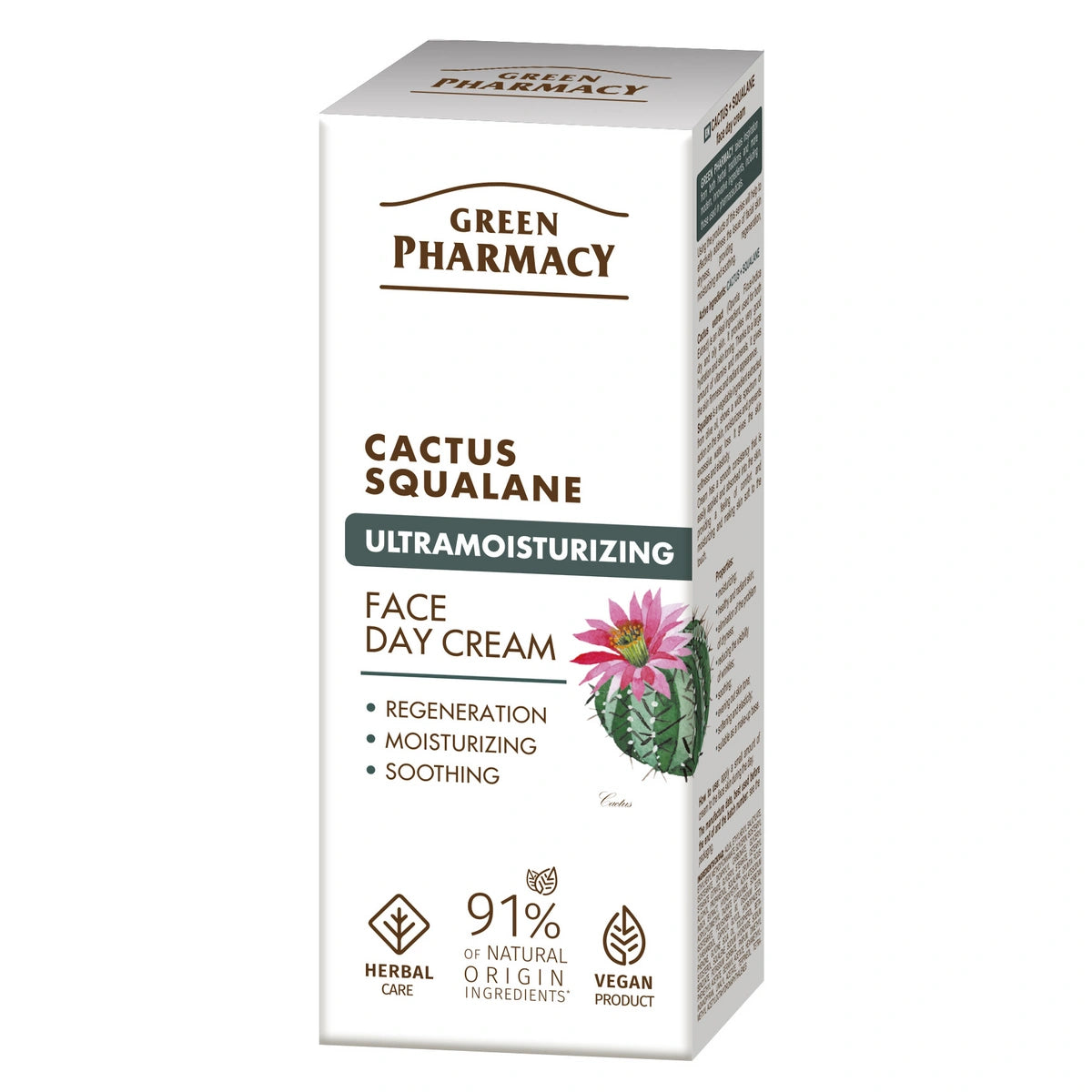 GREEN PHARMACY Kaktusas + Skvalanas Ultranatūralus Dienos Kremas 50 ml