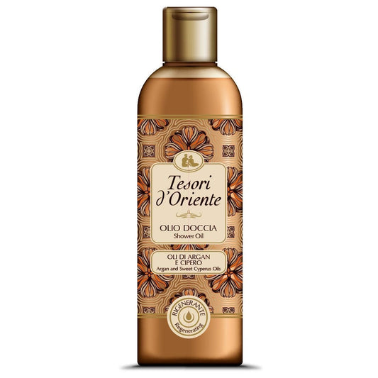TESORI D'ORIENTE Dušo aliejus - Arganas & Cyperus aliejus 250ml