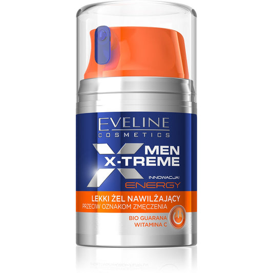 EVELINE Men X-Treme Lengvas drėkinamasis gelis prieš nuovargio požymius - Energy 50 ml