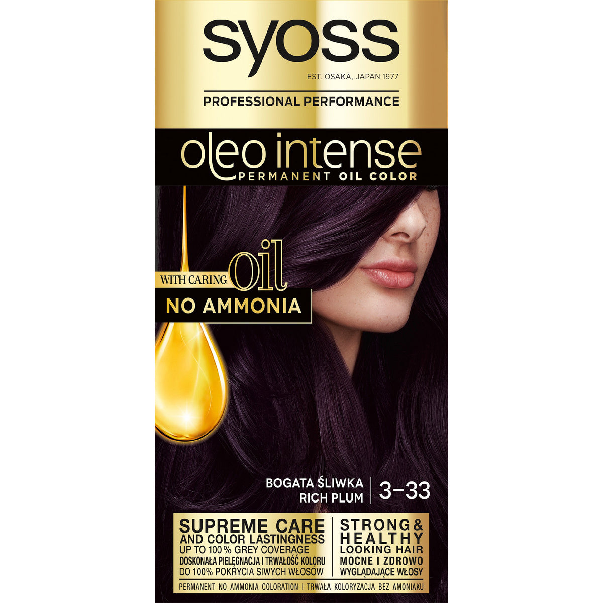 Schwarzkopf Syoss Plaukų dažai Oleo 3-33 turtinga slyva 1op.