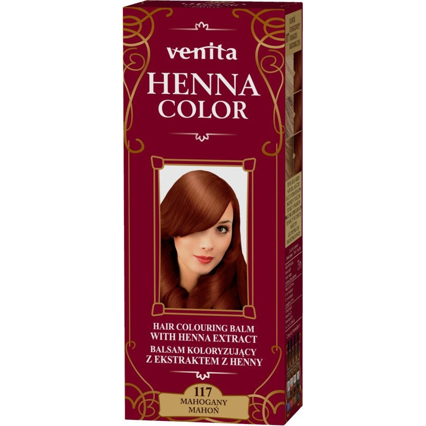 VENITA Henna Color Balsamas spalvą su henna - 117 Mahogany