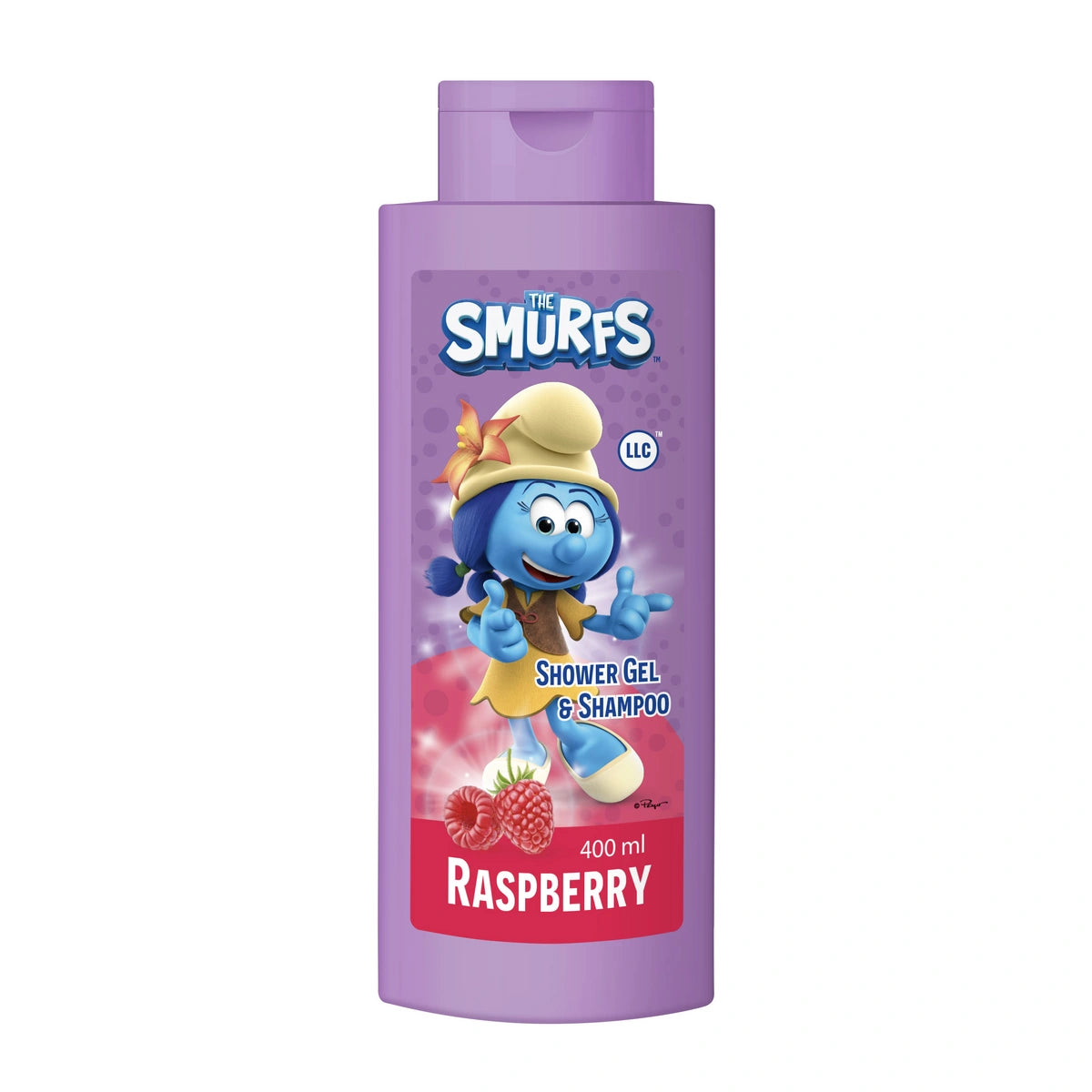 LL The Smurfs Dušo gelis & Šampūnas Avietė 400 ml