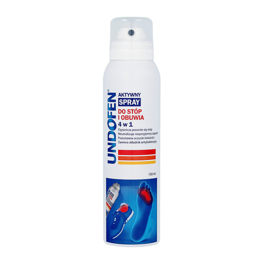 UNDOFEN Aktyvus purškiklis pėdoms ir avalynei 4v1 150 ml