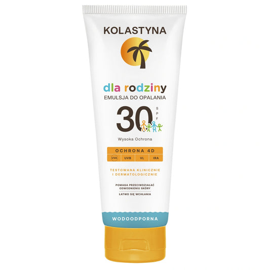 KOLASTYNA Emulsija saulės vonioms Dėl Šeimos - SPF30 250ml