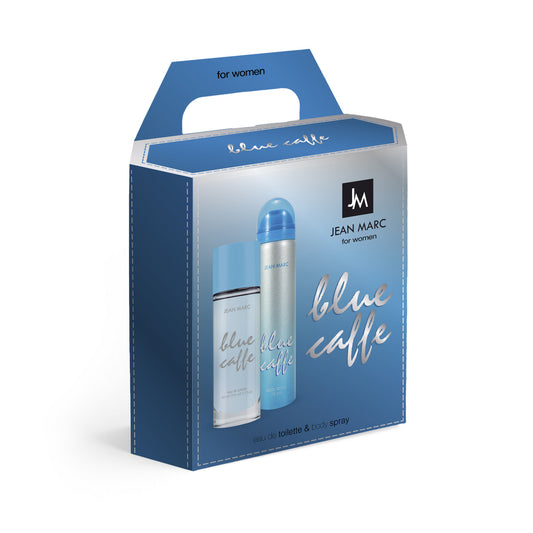 JEAN MARC Blue Caffe Dovanų rinkinys moterims - Tualetinis vanduo 50 ml + Dezodorantas 75 ml