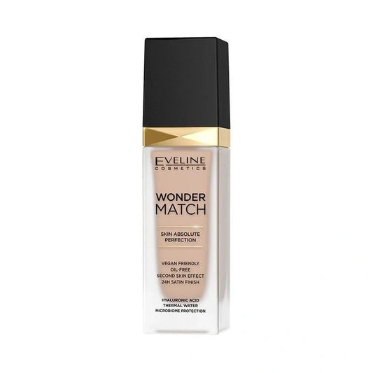 EVELINE Wonder Match Fondas, pritaikantis prie odos nr. 012 Light Natural 30 ml