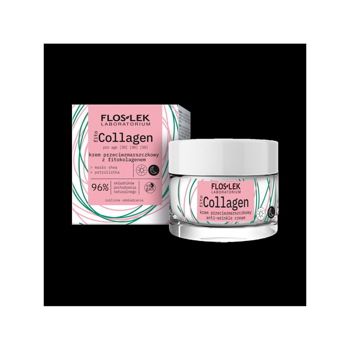 Floslek fitoCOLLAGEN pro age Kremas nuo raukšlių su fitokolagenu dienai ir naktiai 50 ml