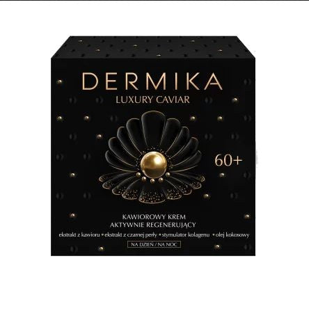 Dermika Luxury Caviar 60+ Kaviarų kremas aktyviai regeneruojantis dienai ir nakčiai 50ml