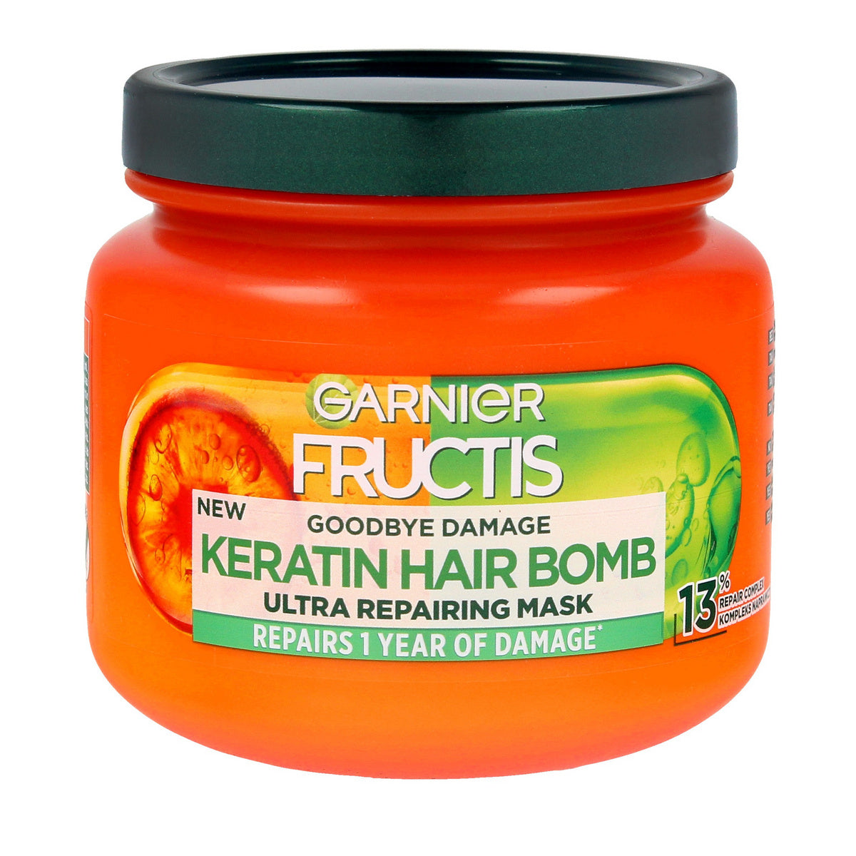 GARNIER Fructis Goodbye Damage Ultra Atstatanti Plaukų Maska Keratin Hair Bomb 320ml
