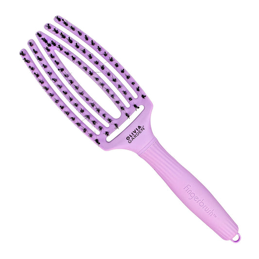 OLIVIA GARDEN Plaukų šepetys Fingerbrush Combo Bloom Levanda