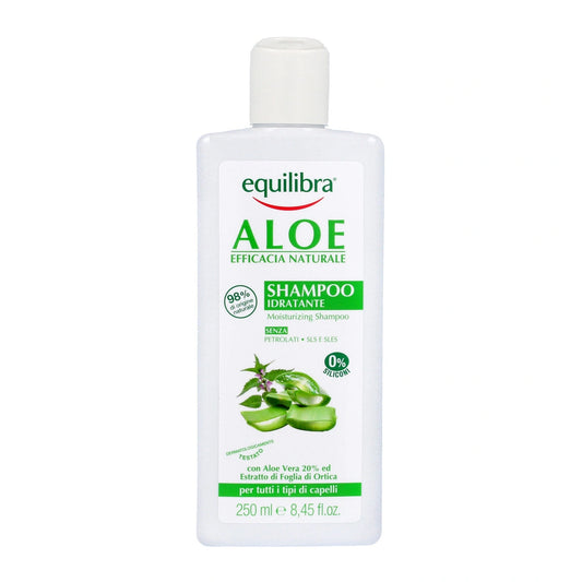 EQUILIBRA Aloe Drėkinamasis Šampūnas su alaviju - kiekvienam plaukų tipui 265ml