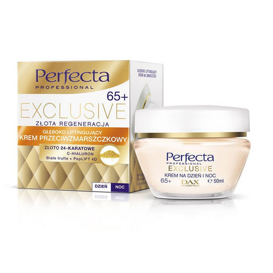 PERFECTA Exclusive 65+ Kremas nuo raukšlių - Giliai liftinguojantis dienai ir naktiai 50ml