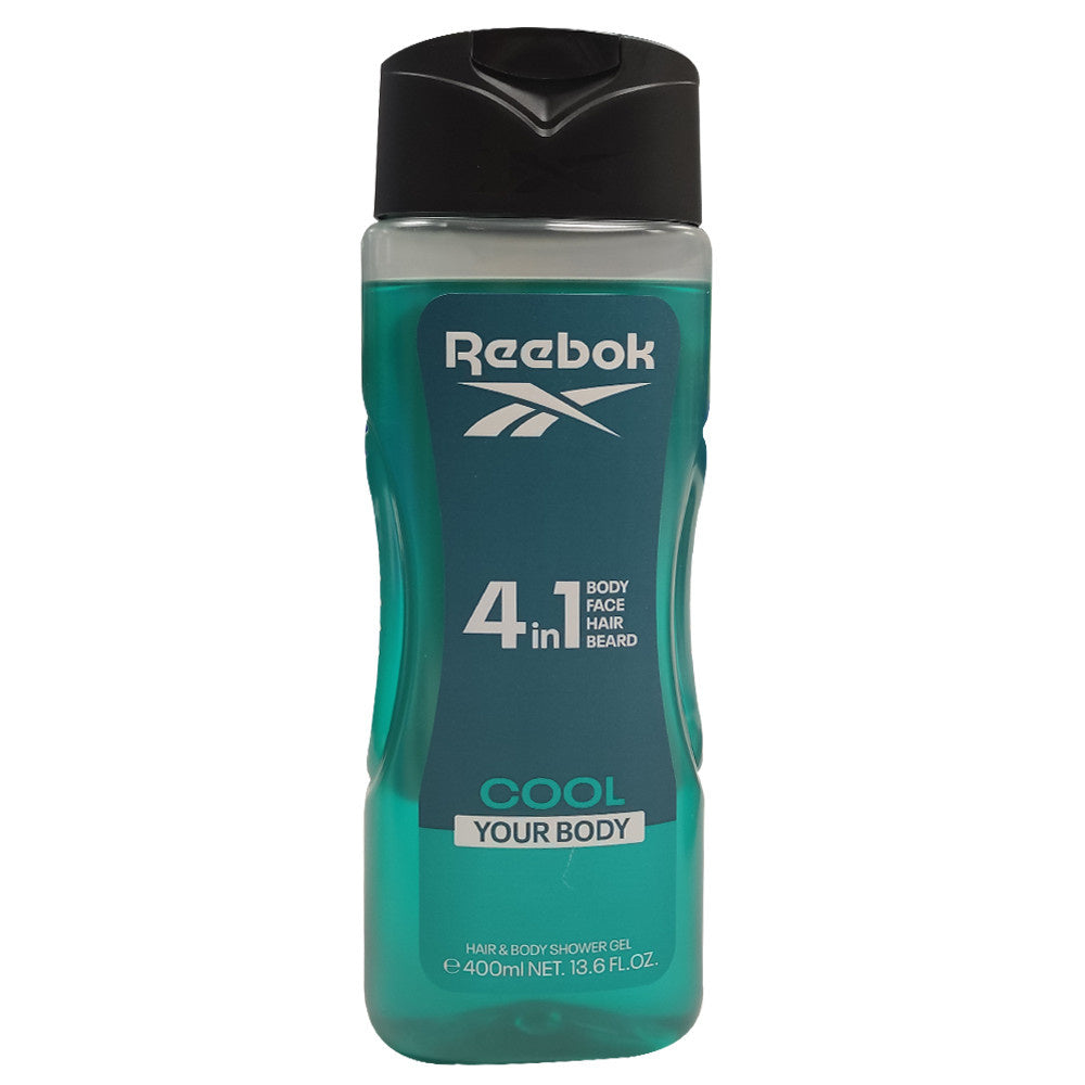 REEBOK Cool Your Body 4w1 Vyrų dušo gelis 400 ml