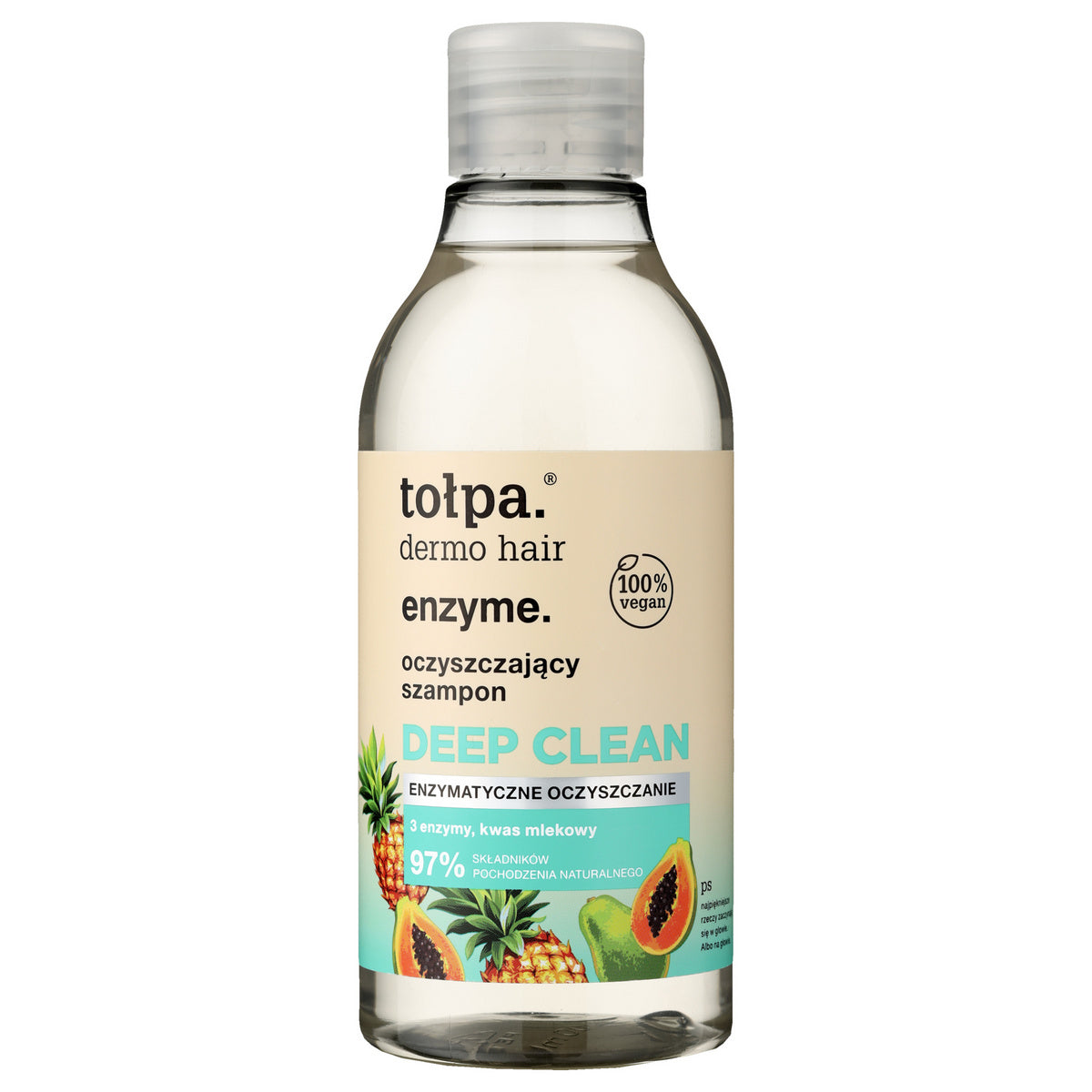 TOŁPA Dermo Hair Enzyme Enzimų šampūnas giliai valantis 300 ml