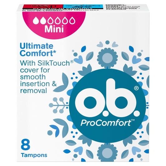 O.B.ProComfort Ultimate Mini komfortiniai tamponai 1op.- 8vnt.