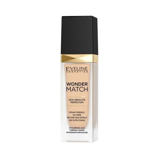 EVELINE Wonder Match makiažo pagrindas, pritaikantis prie odos nr. 011 Almond 30 ml