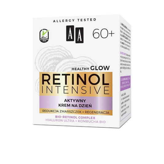 AA Retinol Intensive 60+ Aktyvus Kremas Dienai - raukšlių mažinimas + regeneracija 50ml