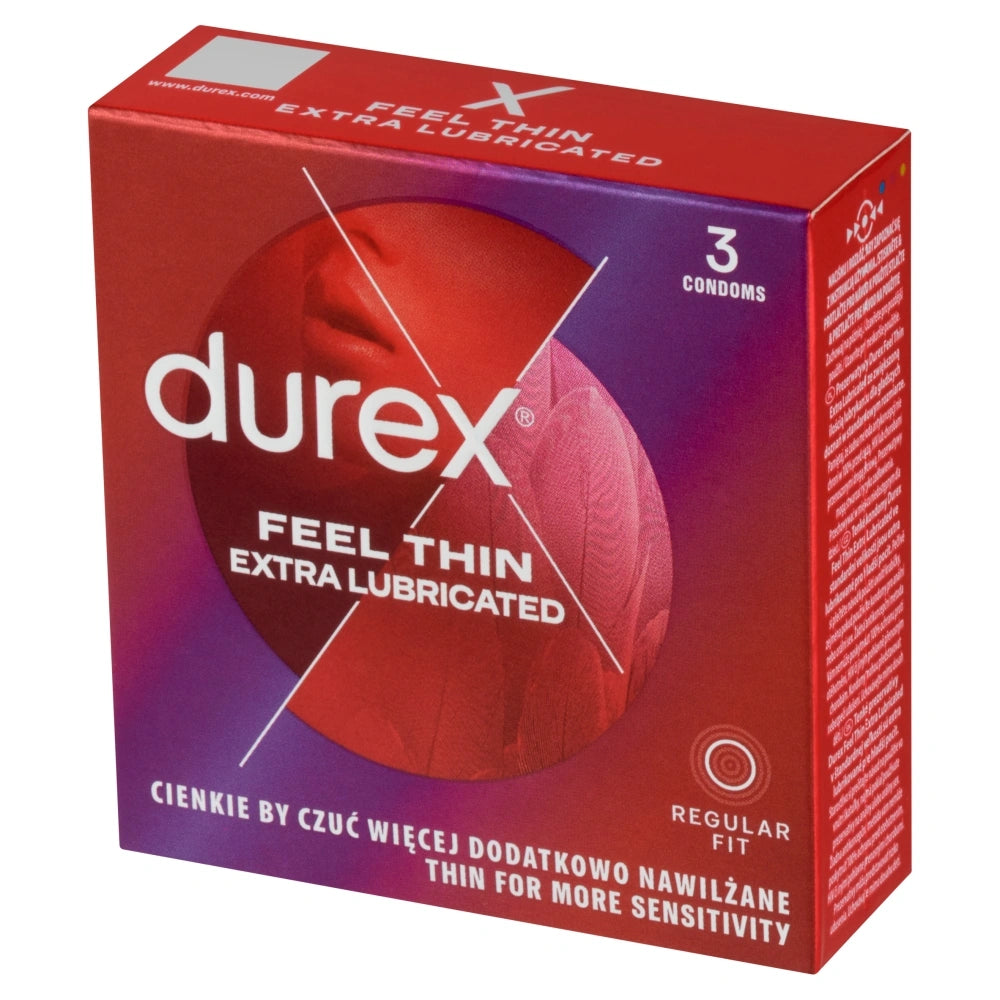 DUREX Prezervatyvai Feel Thin Extra 3 vnt.