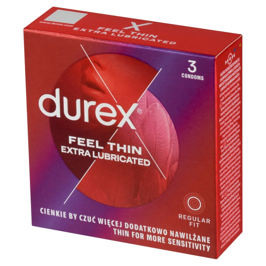 DUREX Prezervatyvai Feel Thin Extra 3 vnt.