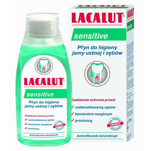 Lacalut Burnos skalavimo skystis Sensitive 300ml