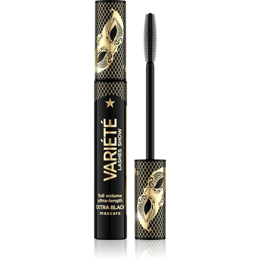 EVELINE Variete Lashes Tušas blakstienoms didinantis apimtį ir ilgindantis - extra black 10 ml