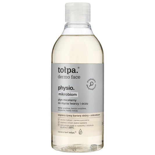 TOŁPA Dermo Veido Physio Mikrobiom Micelinė priemonė veidui ir akims 400 ml