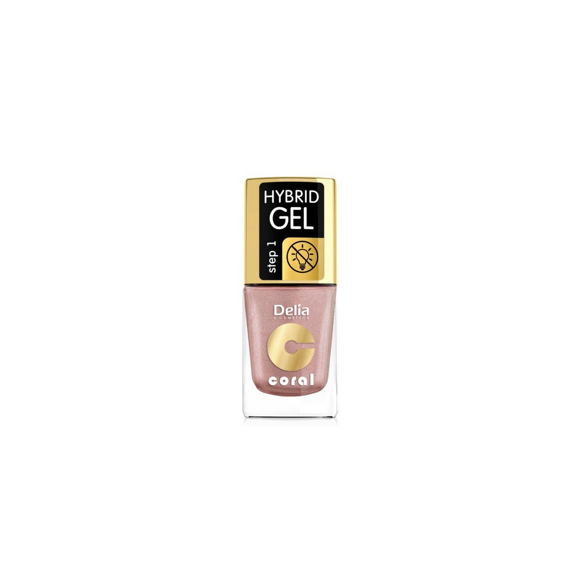 DELIA COSMETICS Coral Hybrid Gel Nagų lakas nr 42 Nude 11ml