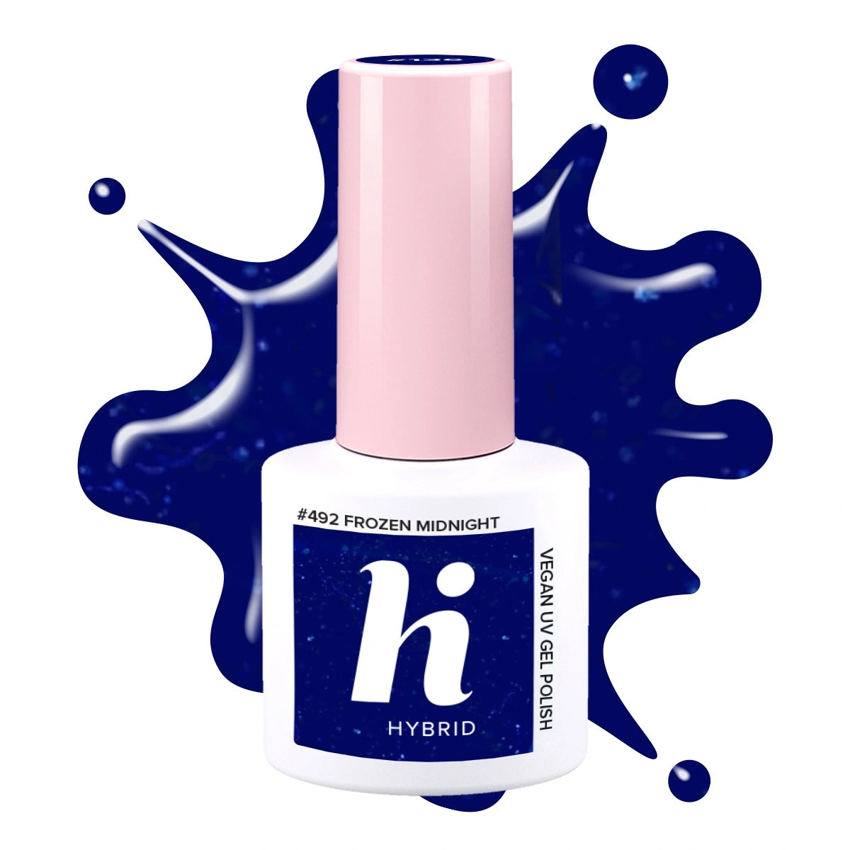 HI HYBRID Frosted Fairytale Hibridinis nagų lakas 492 Frozen Midnight 5 ml
