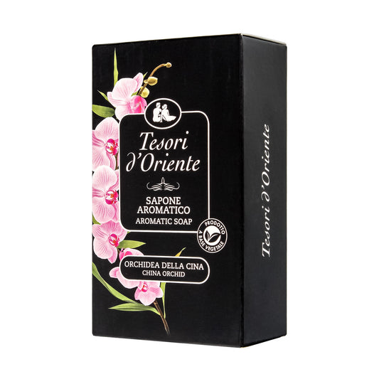 TESORI D'ORIENTE Aromatinis muilas plytelėje - Kinų orchidėja 125g