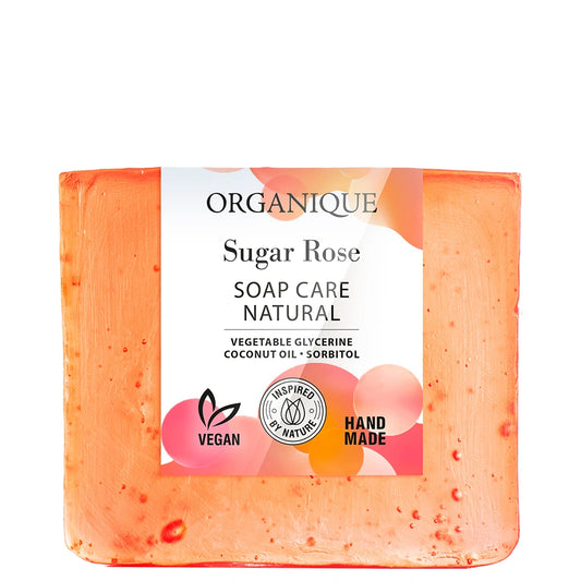 ORGANIQUE Natūraliai priežiūrai skirtas muilas Sugar Rose 100g